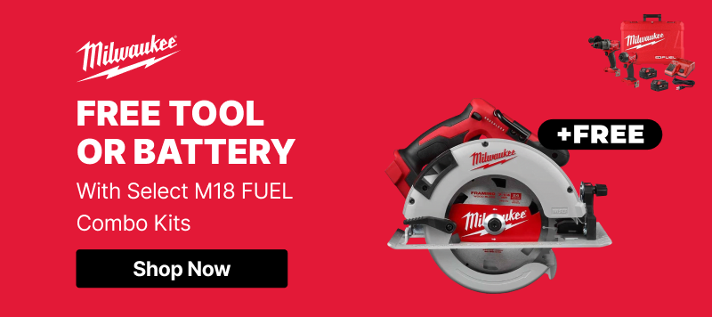 Grid - Milwaukee Free Tool or Battery with Select M18 FUEL Combo Kits (PROM-891)