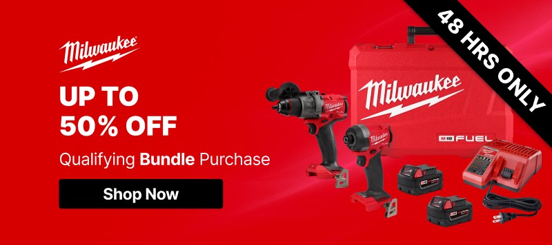 Up to 50% Off Select Milwaukee Bundles