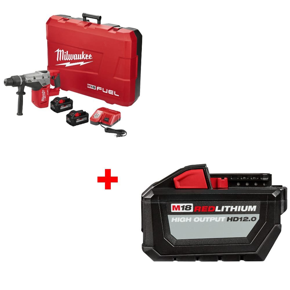 Milwaukee 2717-22HD M18 FUEL Rotary Hammer Kit w/ FREE 48-11-1812 Battery Pack