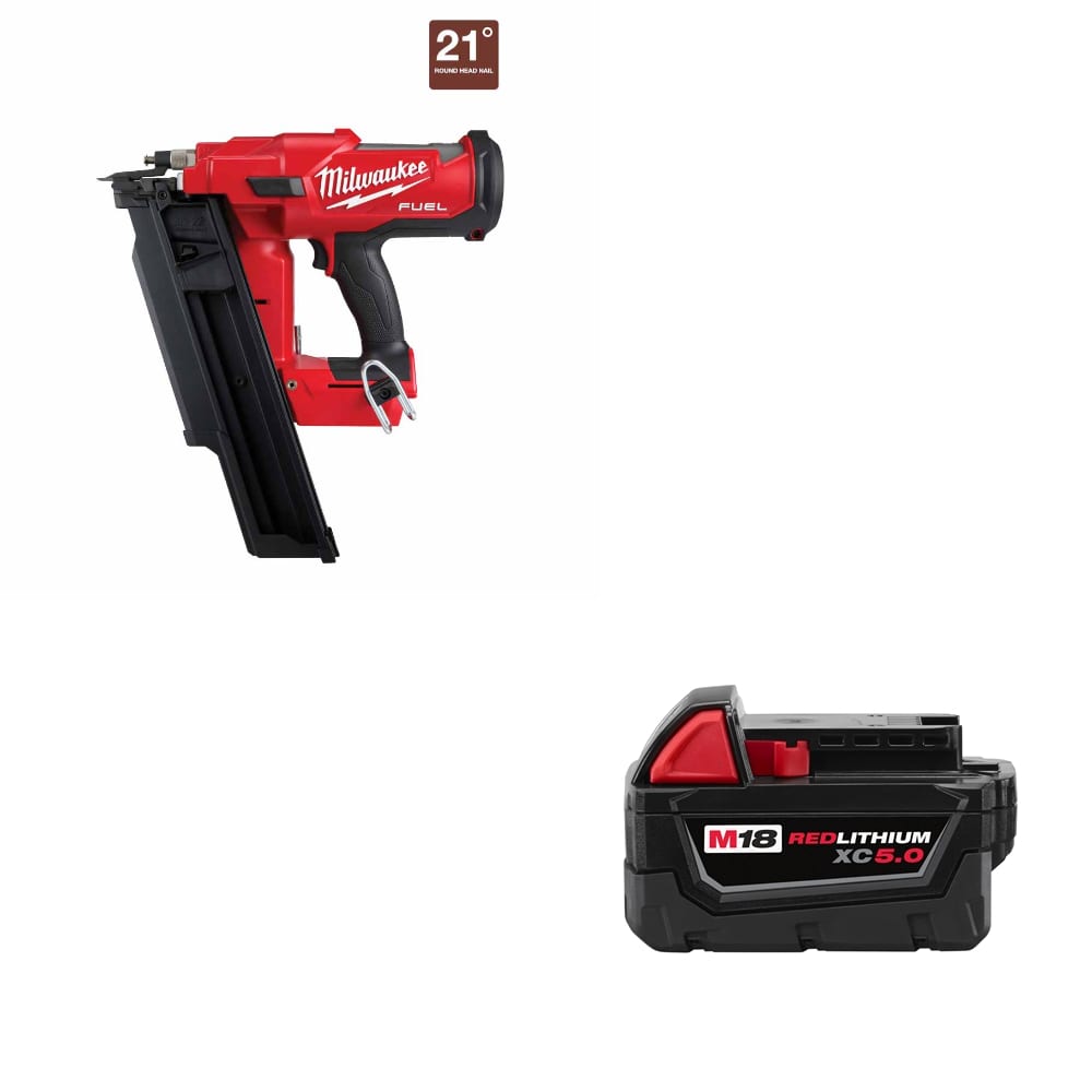 Milwaukee 2744-20 M18 FUEL Framing Nailer w/ FREE 48-11-1850 M18 Battery Pack