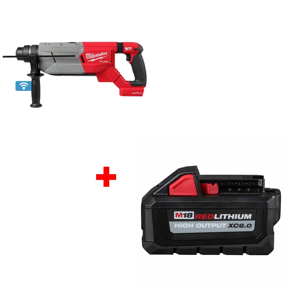 Milwaukee 2916-20 M18 FUEL Rotary Hammer w/ FREE 48-11-1865 M18 Battery Pack