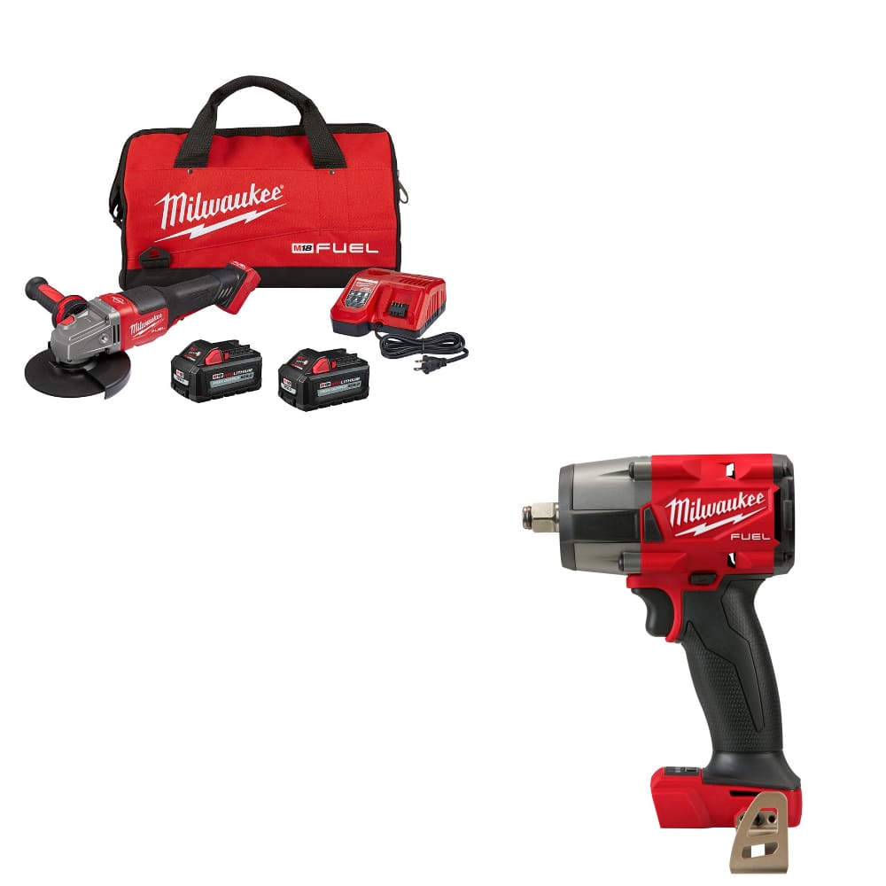 Milwaukee 2980-22 M18 FUEL GRINDER Kit W/ FREE 2962-20 M18 FUEL Impact Wrench