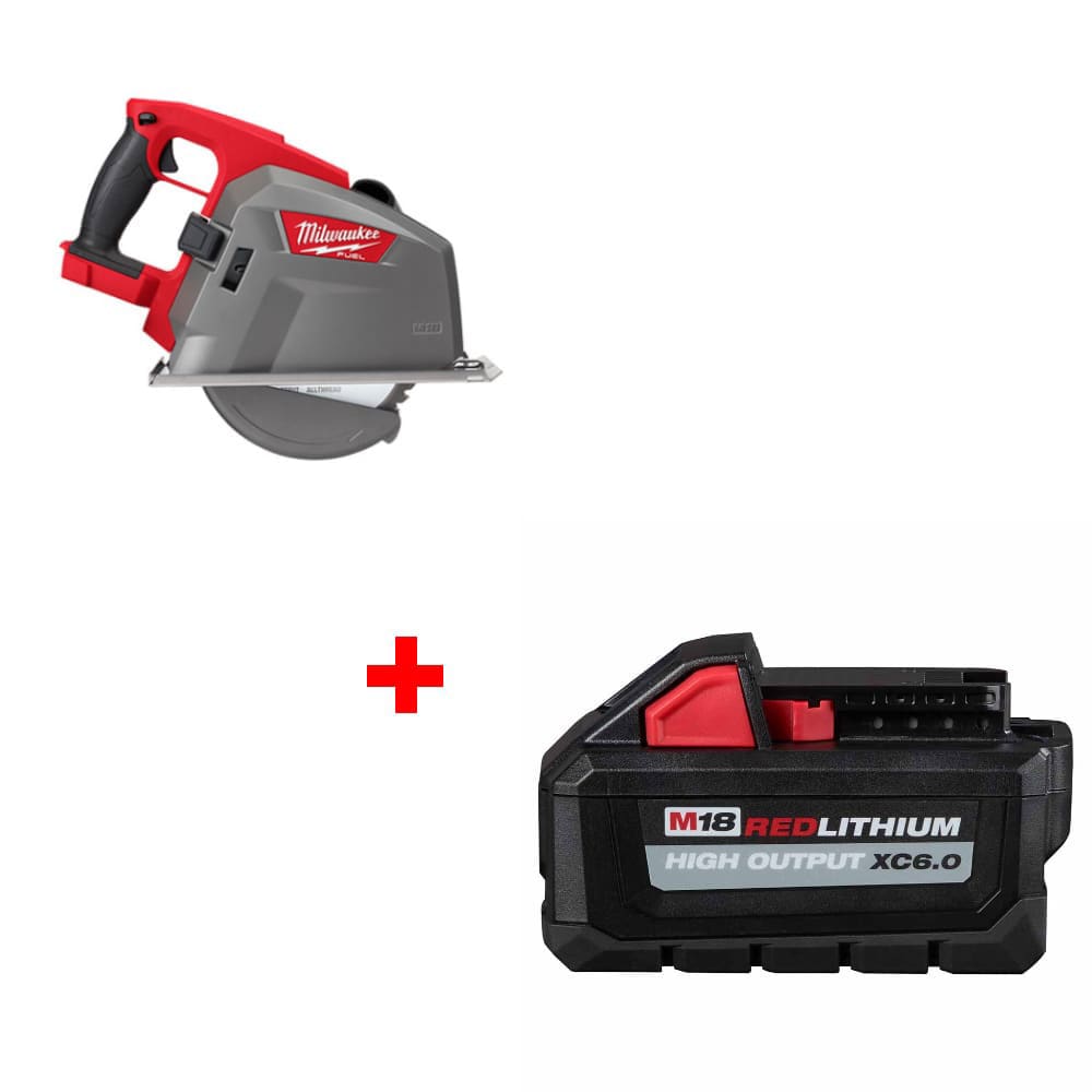 Milwaukee 2982-20 M18 FUEL 8" Circ Saw, Bare w/ FREE 48-11-1865 M18 Battery Pack