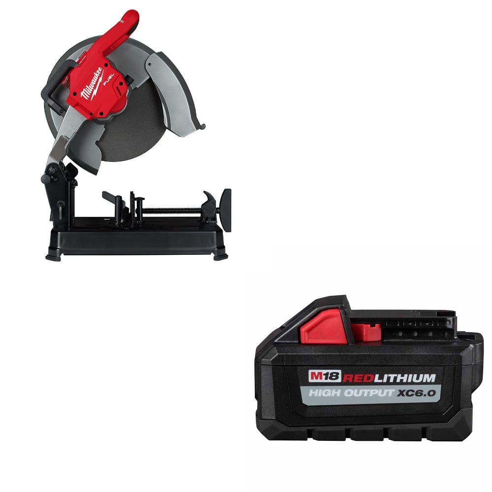 Milwaukee 2990-20 M18 Fuel 14" Chop Saw W/ FREE 48-11-1865 M18 Battery Pack