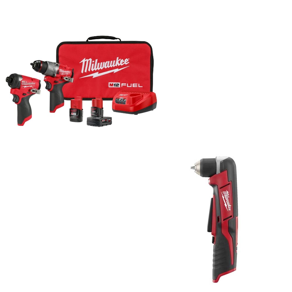Milwaukee 3497-22 M12 FUEL 2-Tool Combo Kit w/ FREE 2415-20 M12 Drill Driver
