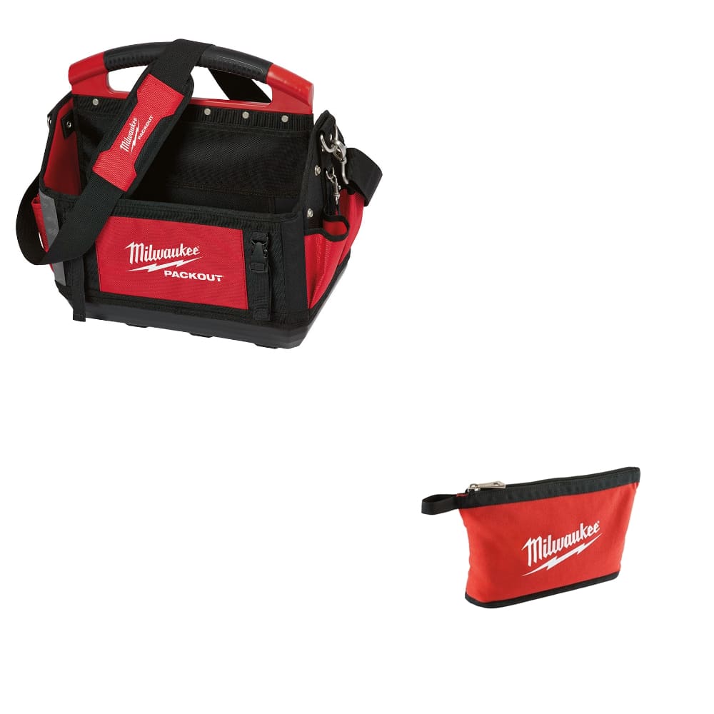 Milwaukee 48-22-8315 15" PACKOUT Tote w/ 48-22-8180 Black Zippered Pouch
