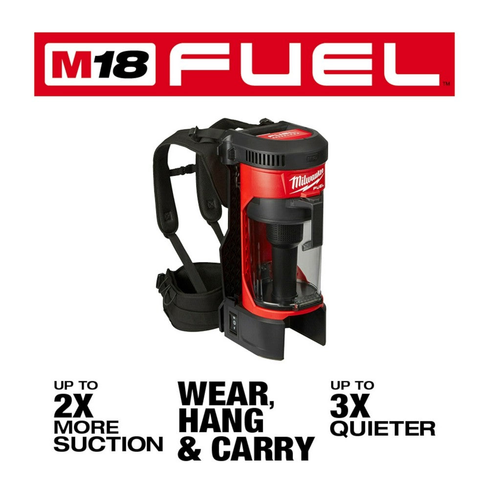 Milwaukee 0885-20 M18 FUEL 3-in-1 Backpack Vacuum