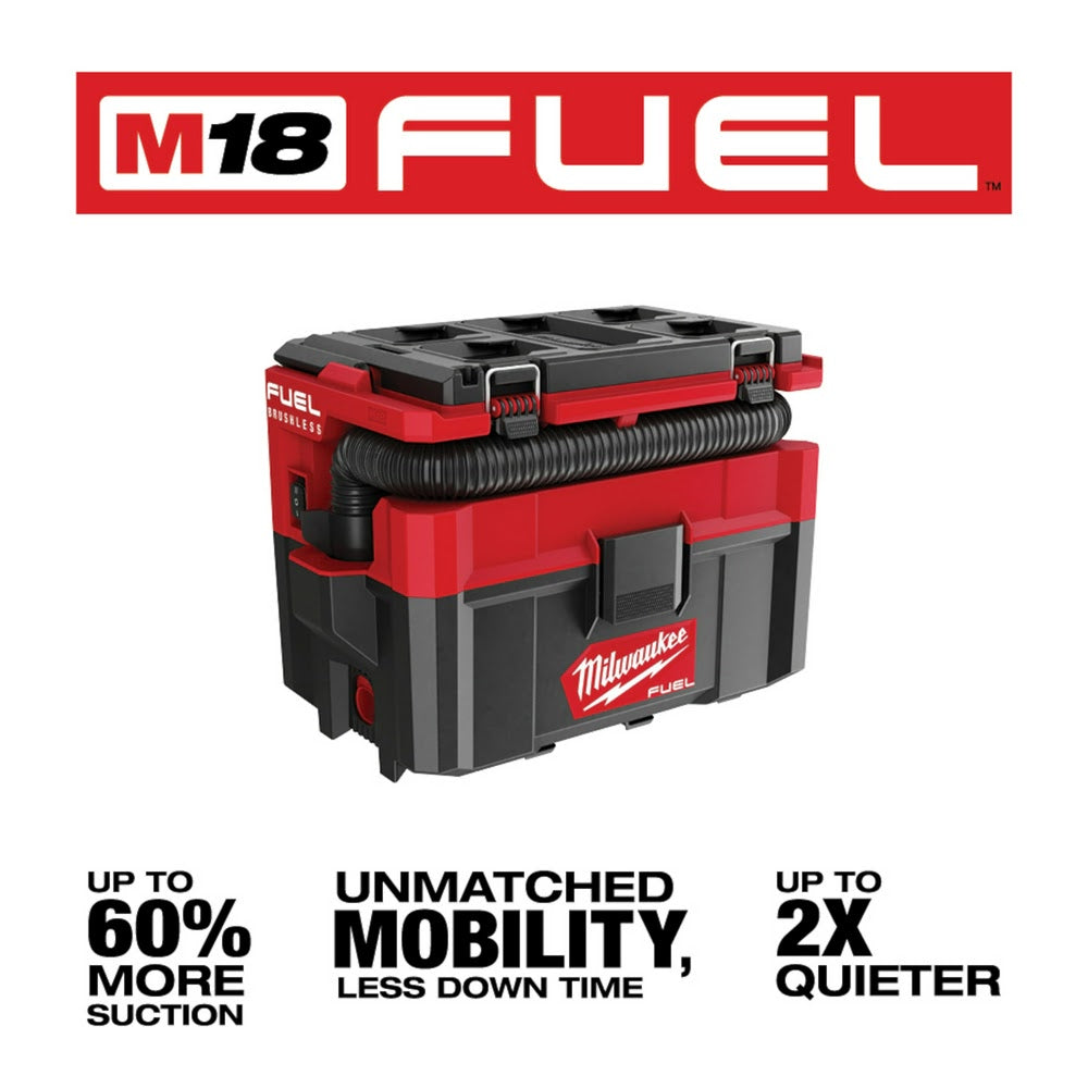 Milwaukee  0970-20 M18 FUEL PACKOUT 2.5 Gallon Wet/Dry Vacuum, Bare