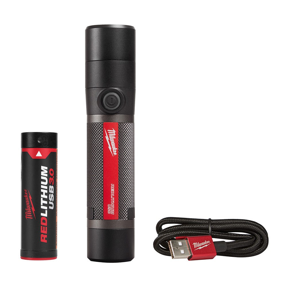 Milwaukee 2160-21 USB Rechargeable 800L Compact Flashlight