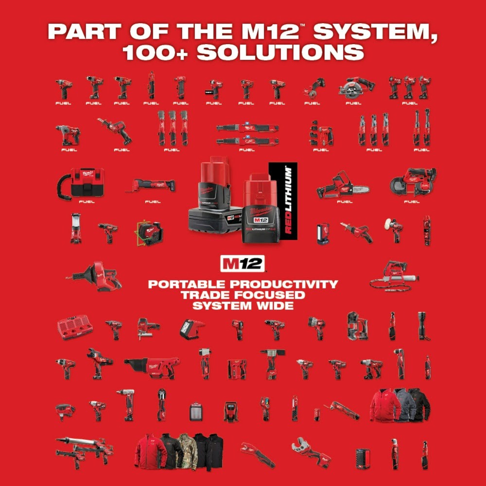 Milwaukee 2408-22 M12 3/8” Hammer Drill/Driver Kit