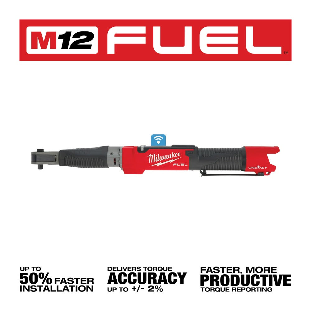 Milwaukee 2465-20 M12 FUEL 3/8" Digital Torque Wrench w/ ONE-KEY, Bare Tool