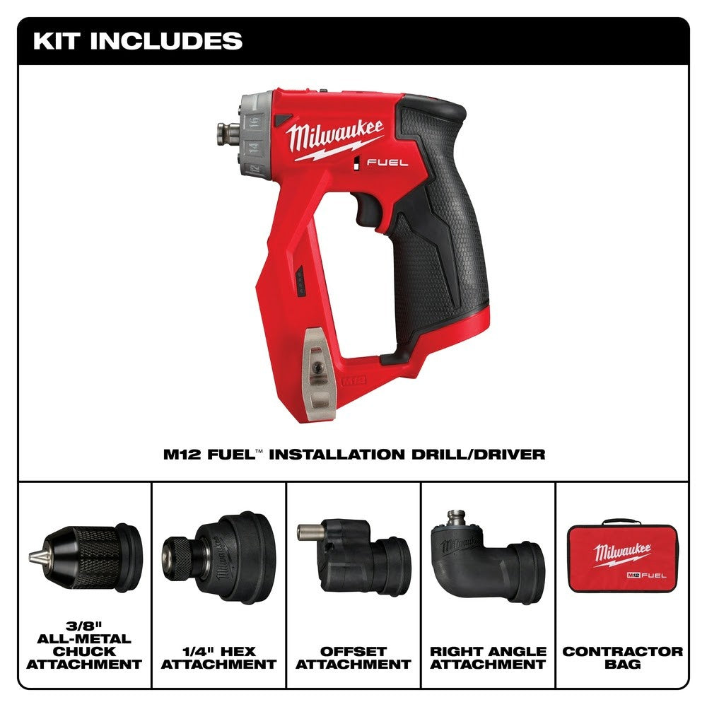 Milwaukee 2505-20 M12 FUEL Installation Drill/Driver, Tool Only