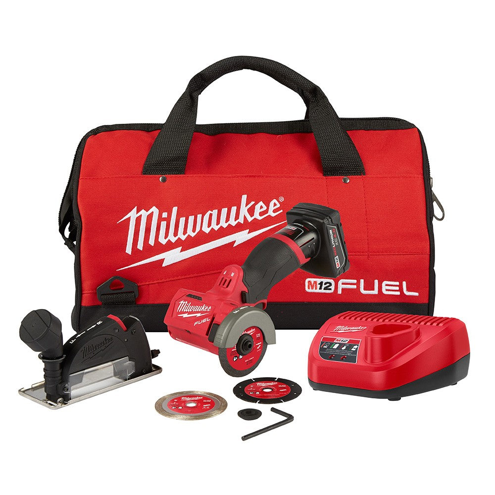 Milwaukee 2522-21XC M12 FUEL 3" Compact Cut Off Tool-Kit