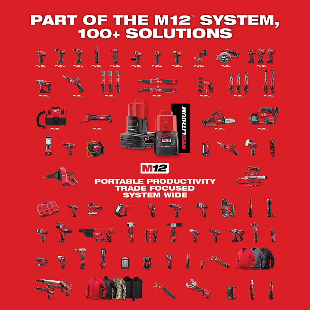 Milwaukee 2540-21 M12™ 23 Gauge Pin Nailer Kit