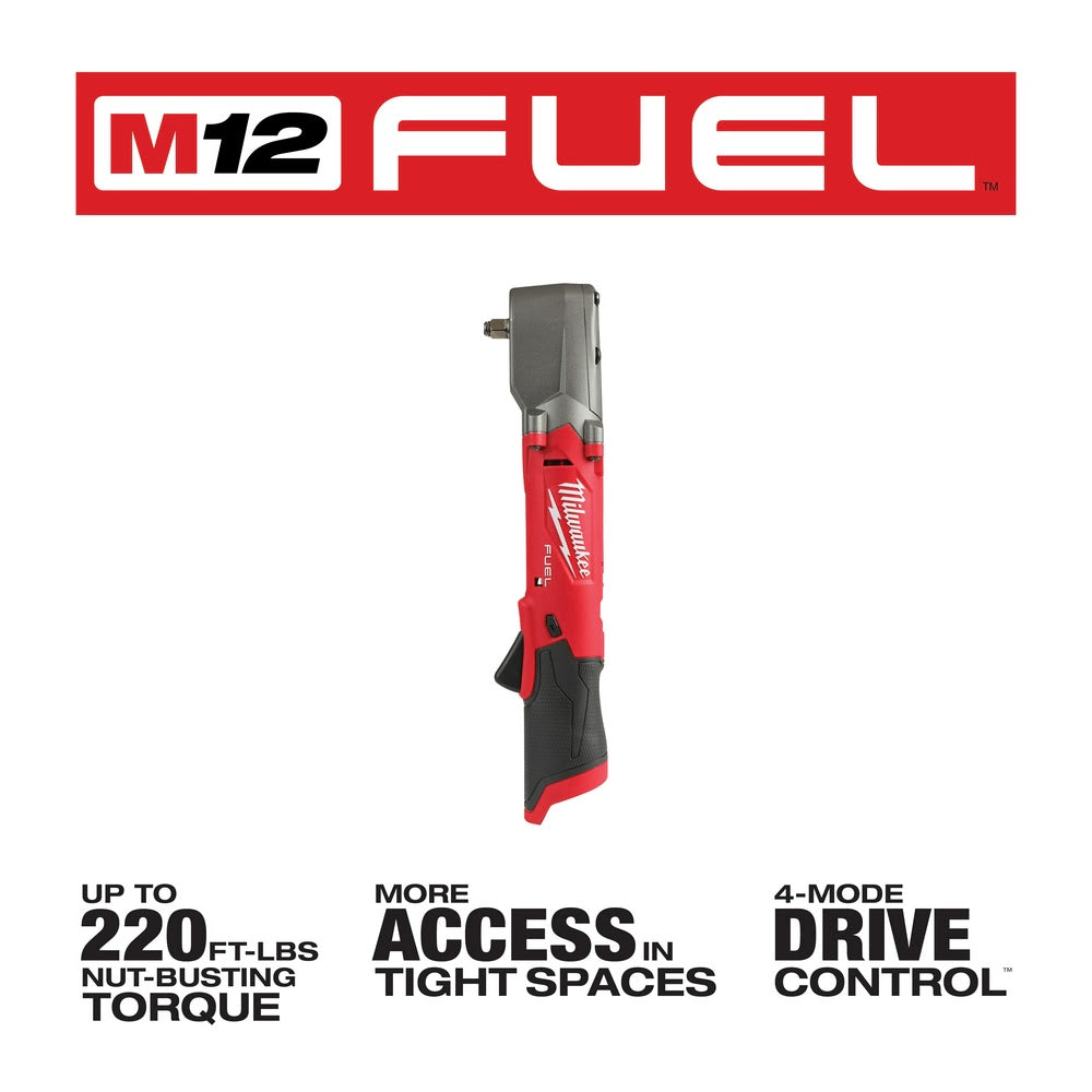 Milwaukee 2564-20 M12 FUEL 3/8" Right Angle Impact Wrench w/ Friction Ring, Bare Tool