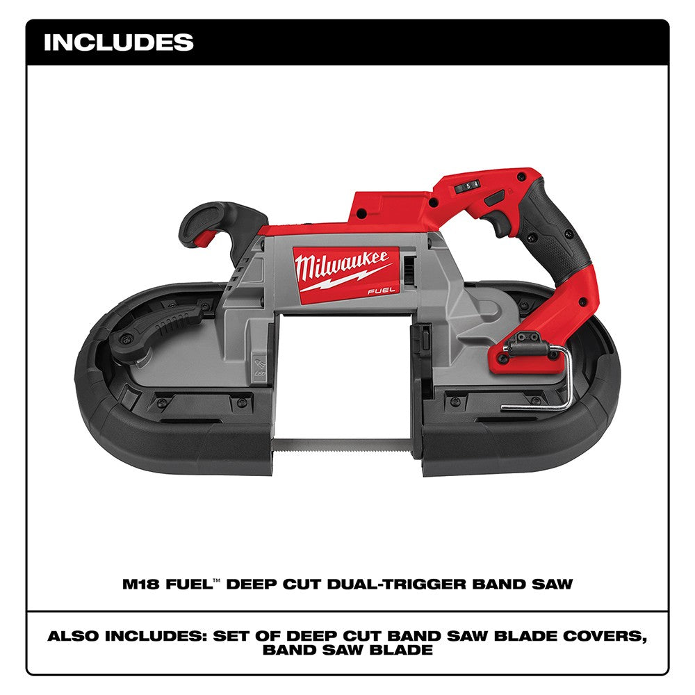 Milwaukee 2729S-20 M18 FUEL Deep Cut Dual-Trigger Band Saw, Tool Only