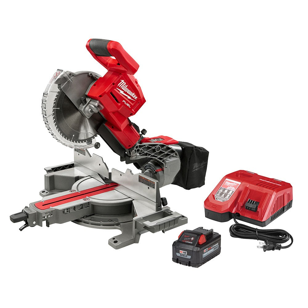 Milwaukee 2734-21HD M18 FUEL Dual Bevel Sliding Compound Miter Saw Kit with 8.0Ah HD Battery