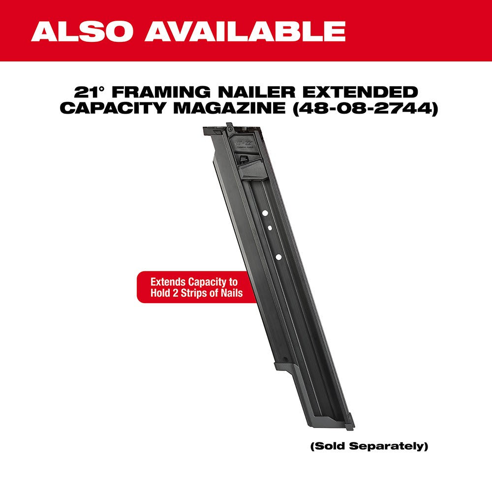 Milwaukee  2744-21 M18 FUEL™ 21 Degree Framing Nailer Kit