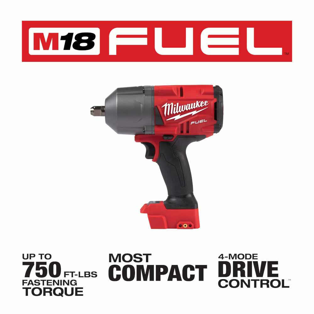 Milwaukee 2766-20 M18 FUEL 1/2" High Torque Impact Wrench w/ Pin Detent, Bare Tool
