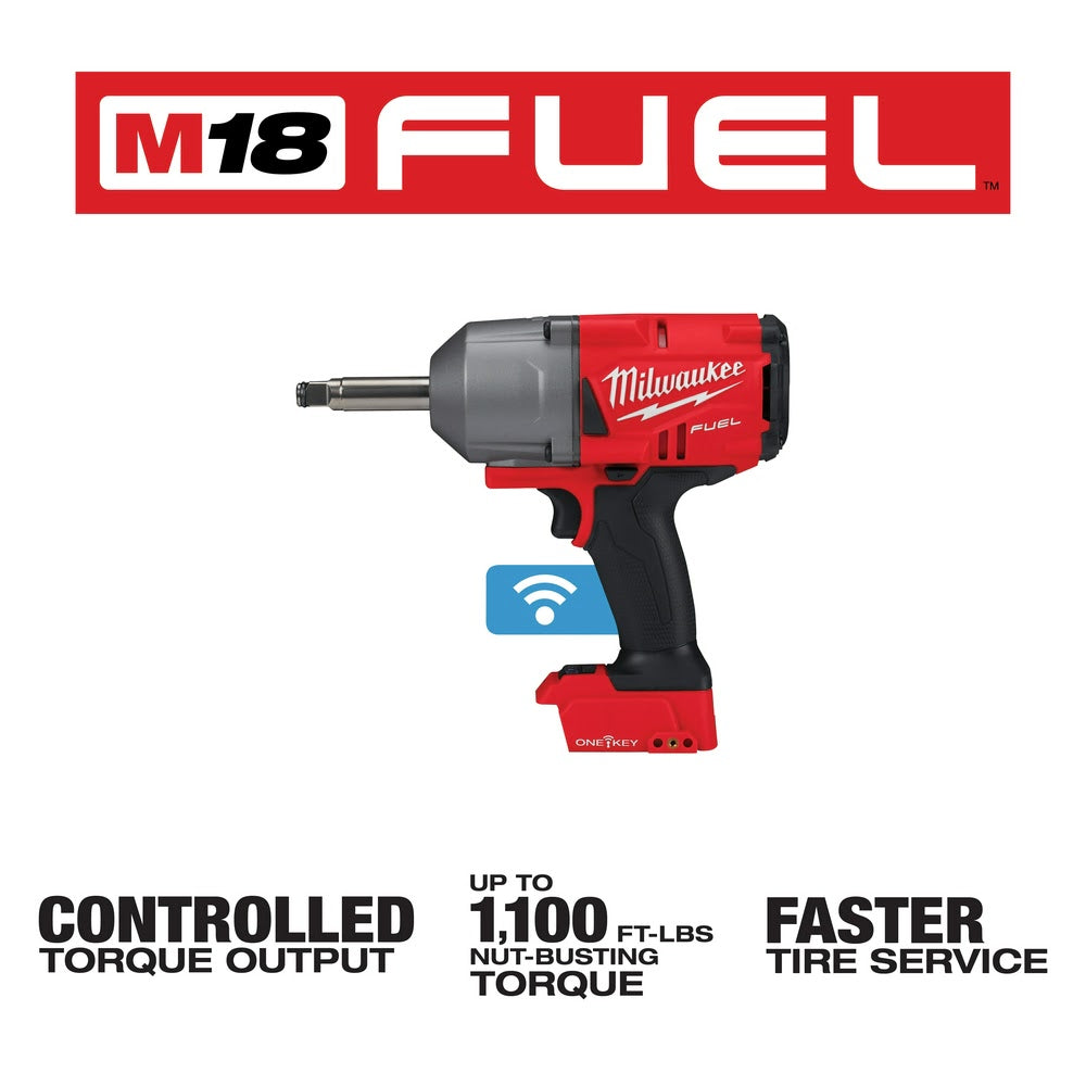 Milwaukee 2769-20 M18 FUEL 1/2" Ext. Anvil Controlled Torque Impact Wrench w/ ONE-KEY, Bare Tool