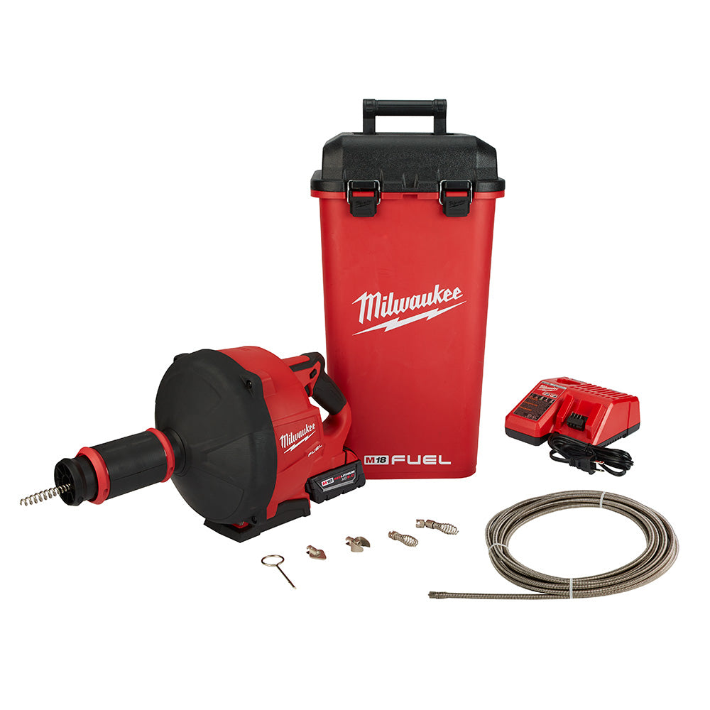 Milwaukee  2772B-21XC M18 FUEL Drain Snake Drain Cleaner with Cable-Drive Kit-B