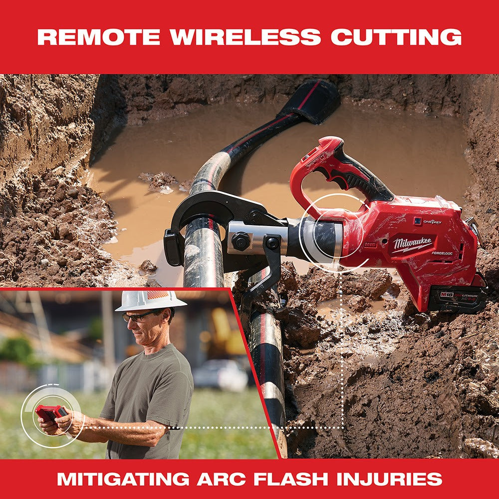 Milwaukee 2776R-21 M18 FORCE LOGIC 3" Underground Cable Cutter, Wireless Remote