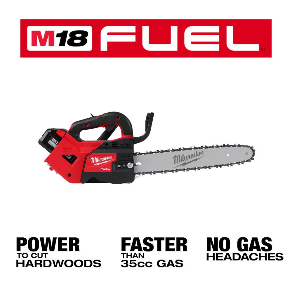 Milwaukee 2826-22T M18 FUEL 14" Top Handle Chainsaw 2 Battery Kit