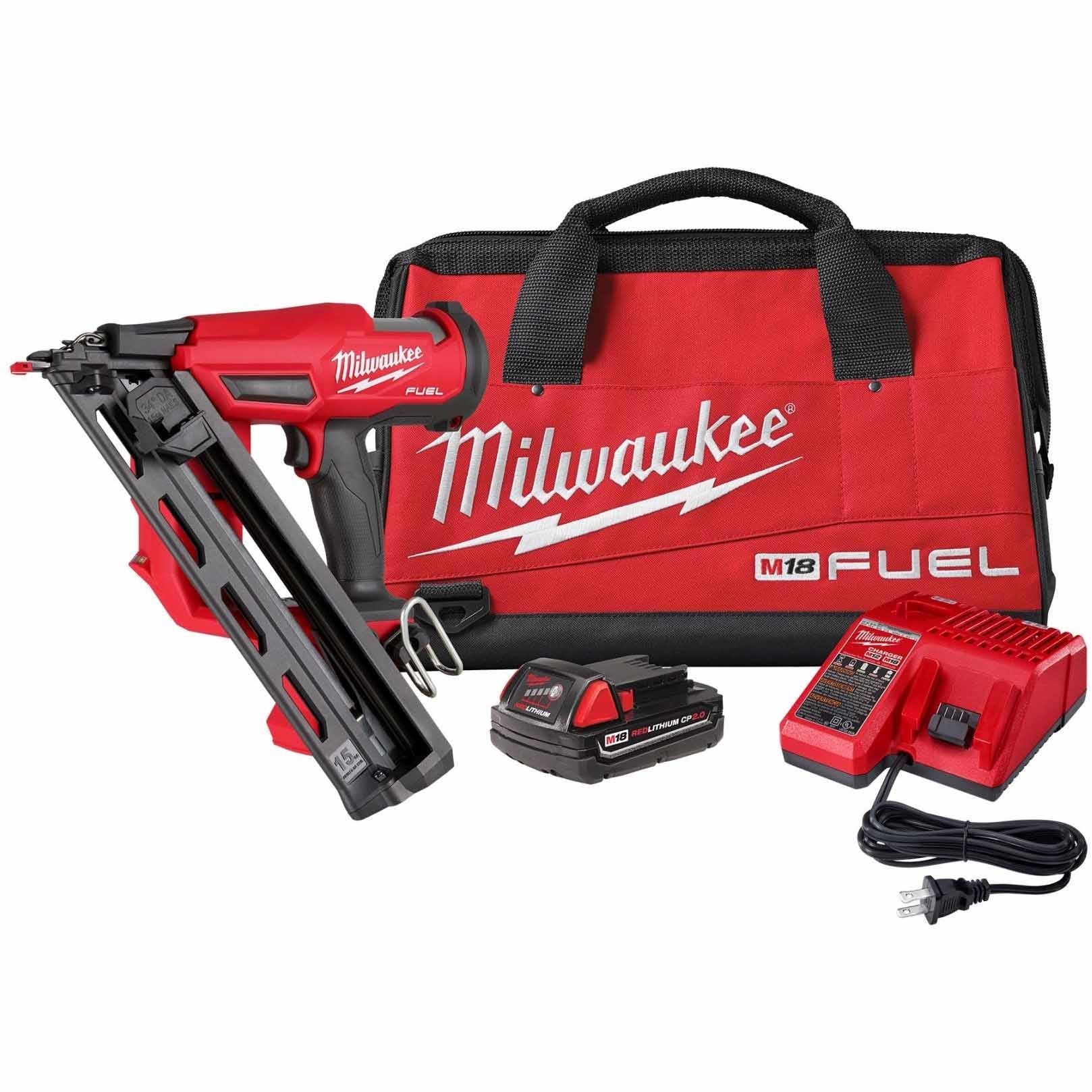 Milwaukee 2839-21CT M18 FUEL™ 15 Gauge Finish Nailer Kit