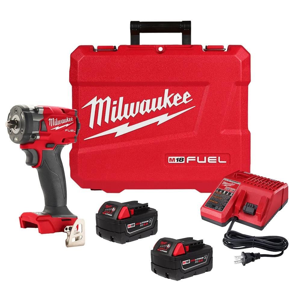 Milwaukee 2854-22R M18 FUEL 3/8 " Compact Impact Wrench w/ Friction Ring Kit