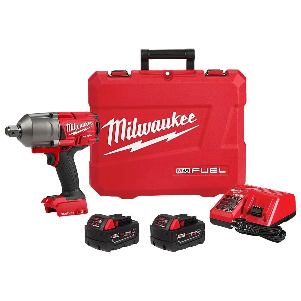 Milwaukee 2864-22R M18 FUEL w/ ONE-KEY High Torque Impact Wrench 3/4" Friction Ring Kit