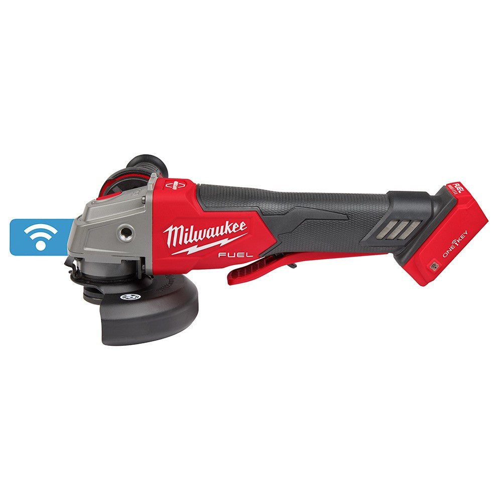 Milwaukee 2882-20 M18 FUEL™ 4-1/2"/5" Braking Grinder w/ ONE-KEY™  Paddle Switch, No-Lock, Bare Tool