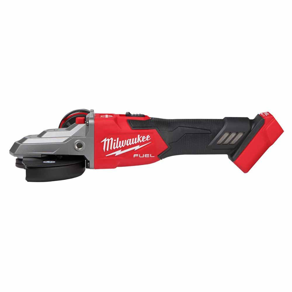 Milwaukee 2887-20 M18 FUEL™ 5" Flathead Braking Grinder, Slide Switch Lock-On