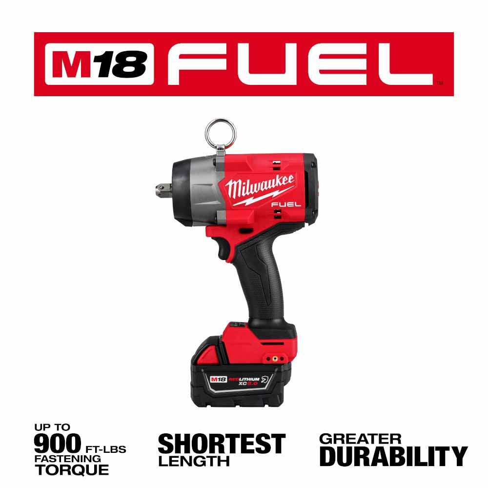 Milwaukee 2966-22 M18 FUEL 1/2" High Torque Impact Wrench w/ Pin Detent Kit