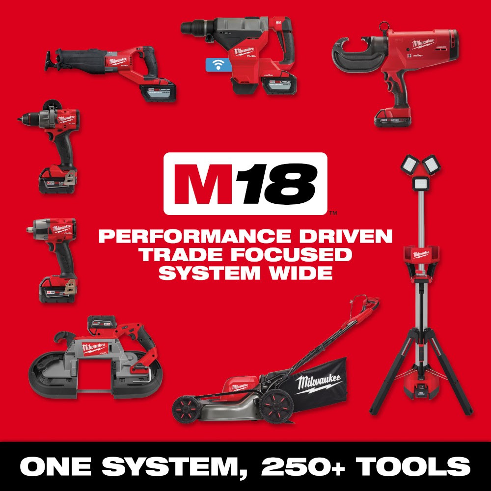 Milwaukee 2967-21F M18 FUEL 1/2" High Torque Impact Wrench w/ Friction Ring REDLITHIUM FORGE Kit