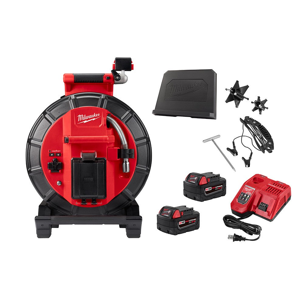 Milwaukee 2973-22 M18™ 120’ Pipeline Inspection Camera Reel System Kit w/ Two Batteries and Charger