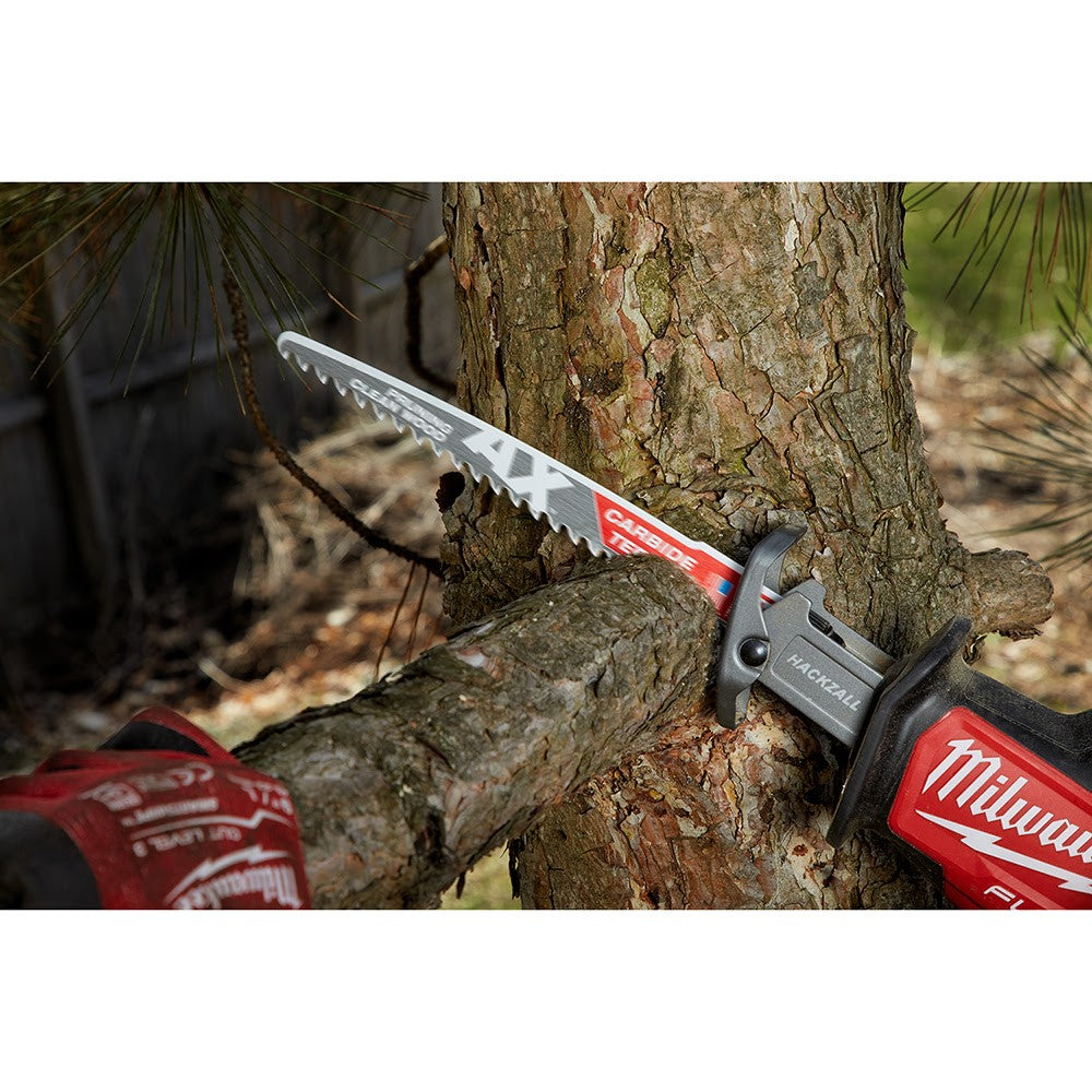 Milwaukee 48-00-5232 9" 3TPI The AX™ with Carbide Teeth for Pruning & Clean Wood SAWZALL® Blade 1Pk