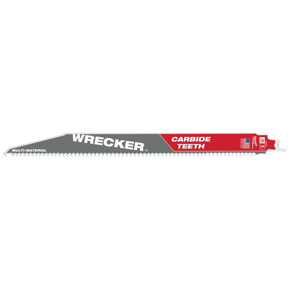 Milwaukee 48-00-5343 12" 6TPI THE WRECKER™ with Carbide Teeth SAWZALL® Blade 3Pk