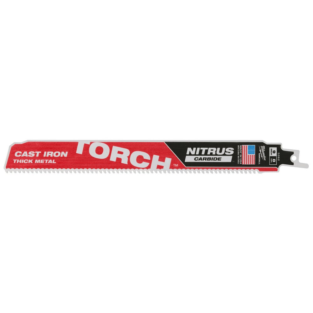 Milwaukee 48-00-5562 9" 7TPI The TORCH with NITRUS CARBIDE for Cast Iron 5Pk