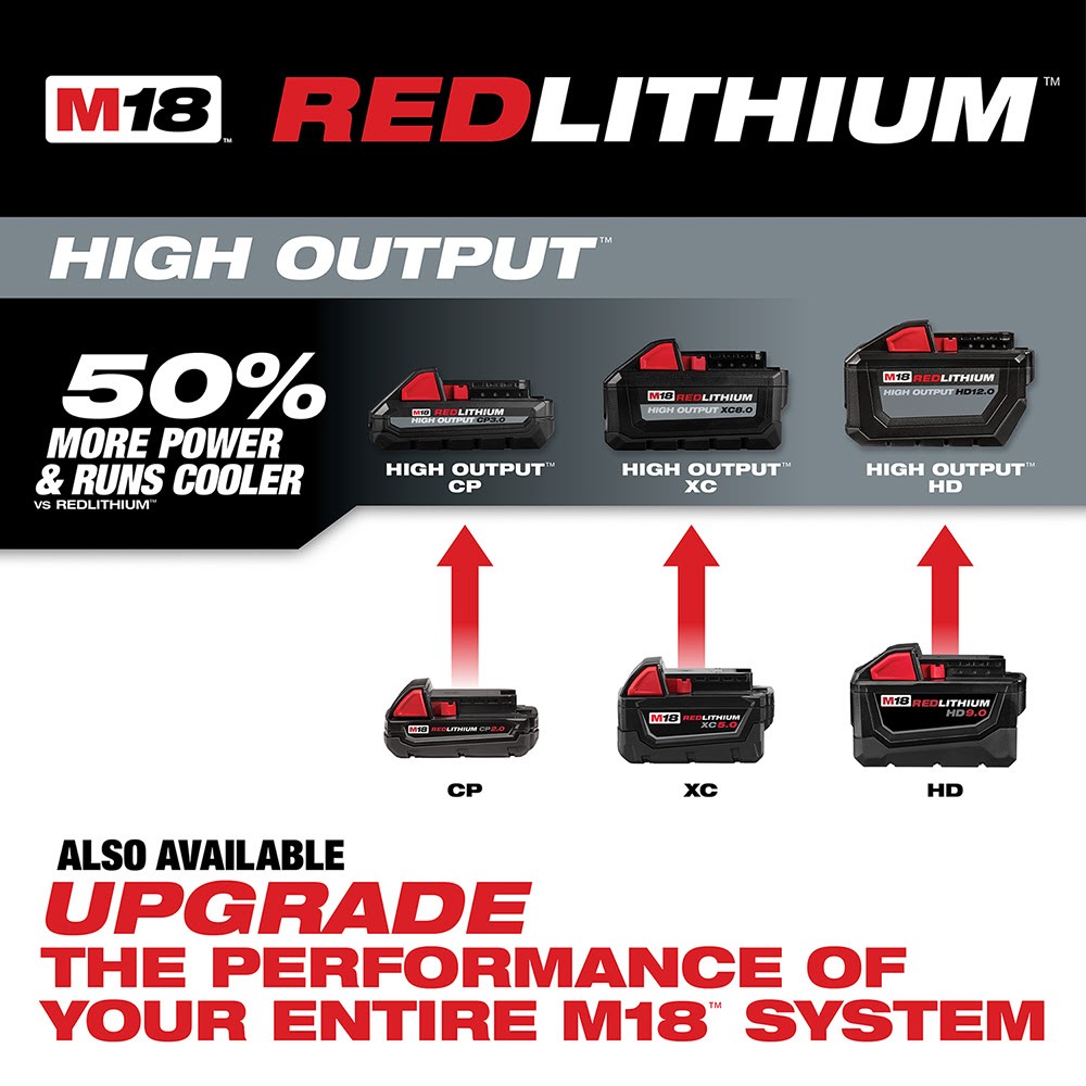 Milwaukee 48-11-1852 M18 REDLITHIUM XC 5.0 Extended Capacity Battery 2 Pack