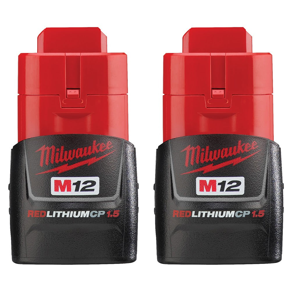 Milwaukee 48-11-2411 M12 REDLITHIUM Compact Battery Two Pack