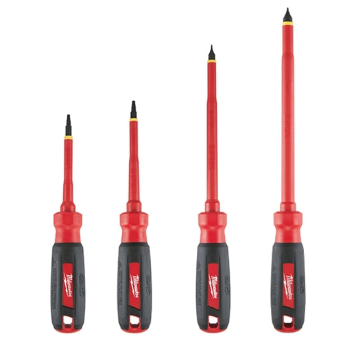 Milwaukee 48-22-2205 4Pc 1000V Insulated Screwdriver Set with Sqaure Recess