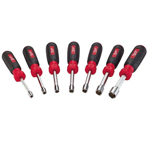 Milwaukee 48-22-2517 7Pc Magnetic HollowCore Metric Nut Driver Set