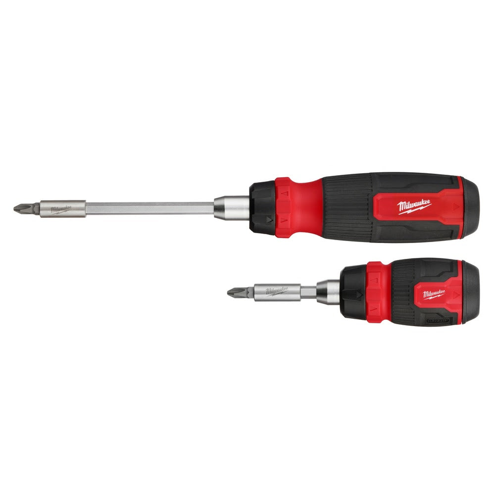 Milwaukee 48-22-2905 2pc 14-in-1 Ratcheting Multi-Bit and 8-in-1 Ratcheting Compact Multi-bit Screwdriver Set