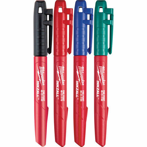 Milwaukee 48-22-3123 INKZALL Fine Point Silver/Gold Markers - 2/Pack