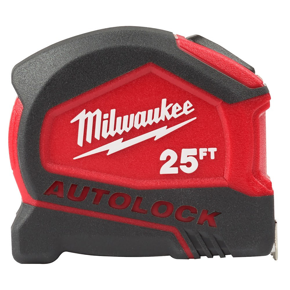 Milwaukee 48-22-6825 25Ft Compact Nylon Bond Blade Protection Auto Lock Tape