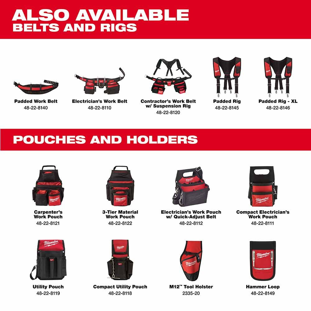 Milwaukee 48-22-8111 Compact Electricians Work Pouch