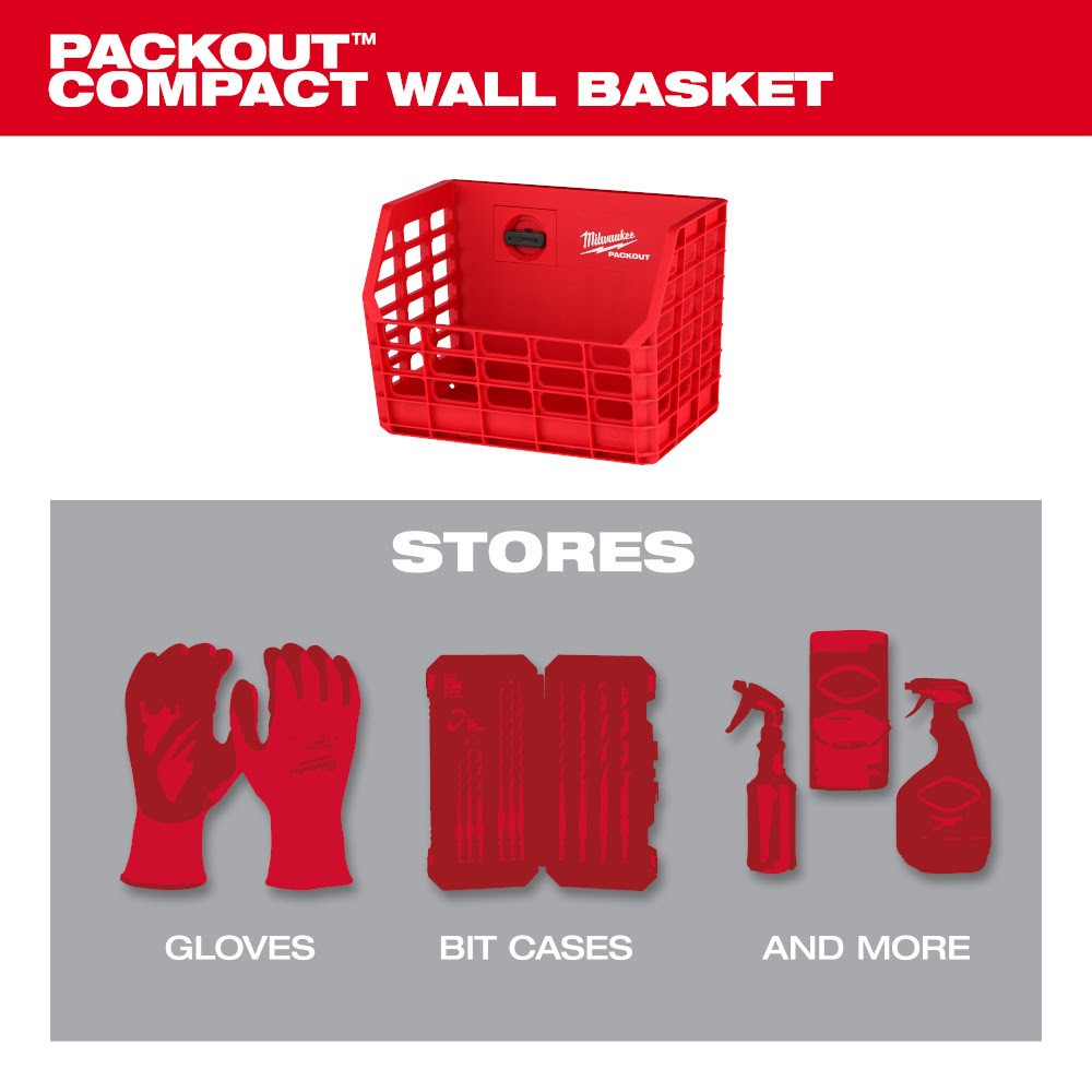 Milwaukee 48-22-8342 PACKOUT Compact Wall Basket