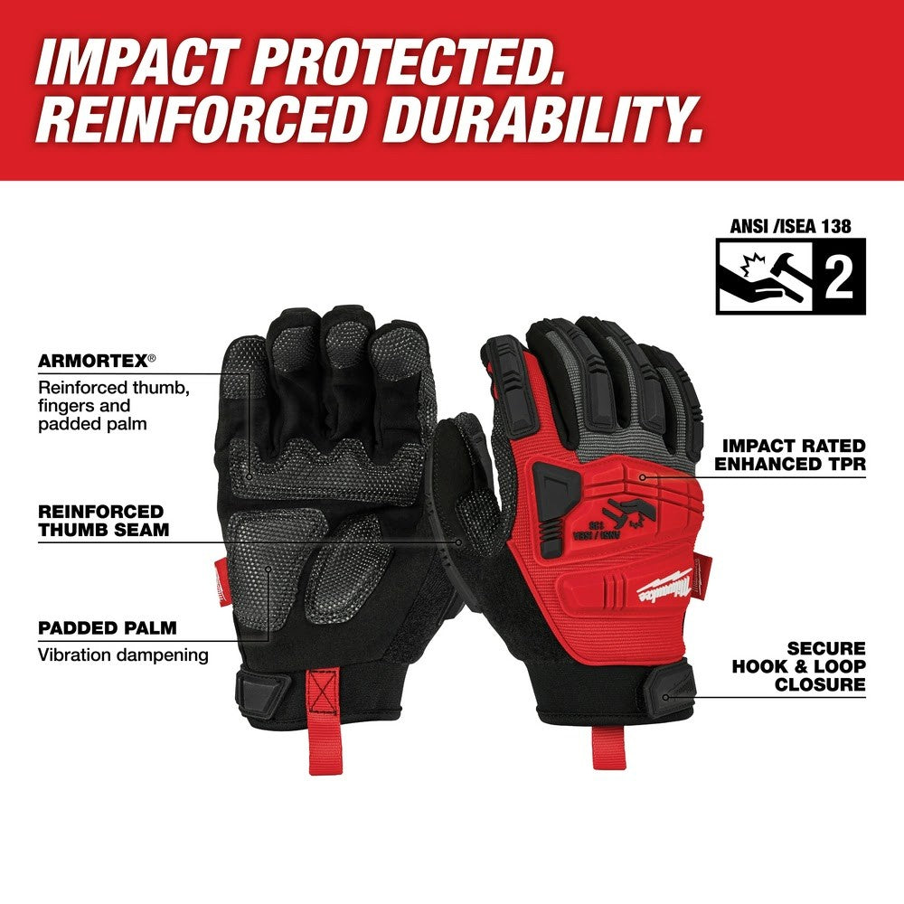 Milwaukee 48-22-8751 Impact Demolition Gloves - Medium