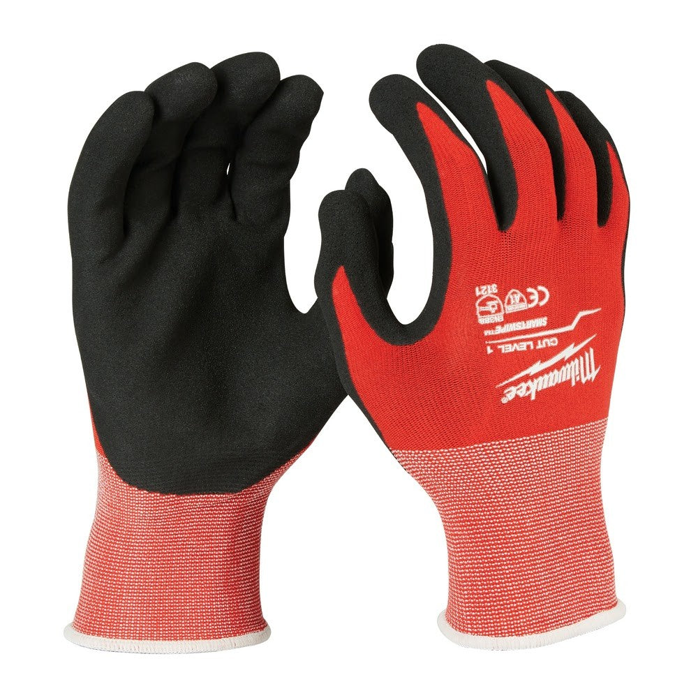 Milwaukee 48-22-8901B 12Pk Cut 1 Dipped Gloves – M [A1]