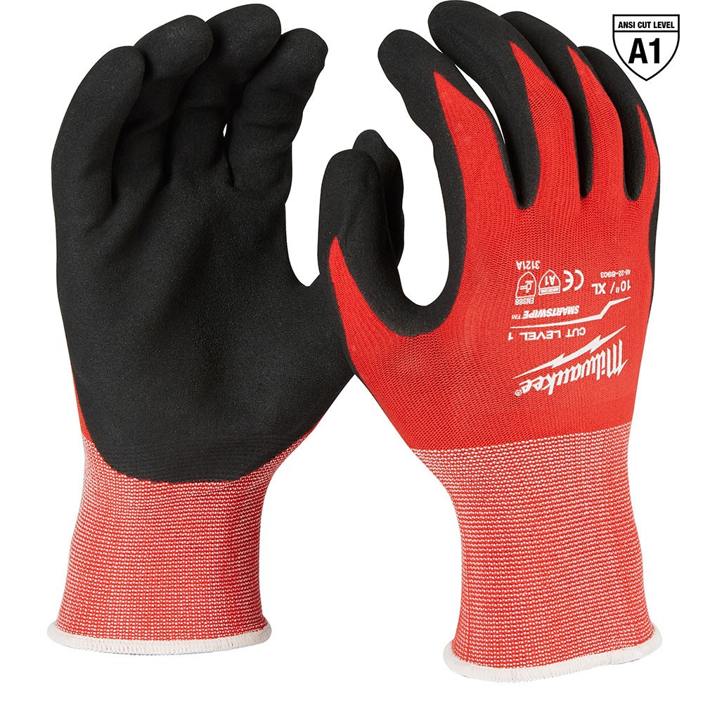 Milwaukee  48-22-8903B 12PK Cut 1 Dipped Gloves – XL [A1]